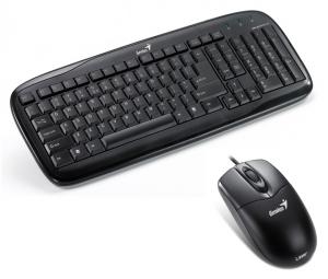 Kit Tastatura&amp;Mouse Genius Slimstar C110 Black, USB/PS2, 31330194100