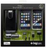Set accesorii pentru iPhone 3G/3GS (geanta, husa, folie protectoare, casti, adaptor masina), negru, Bigben (BB289121)