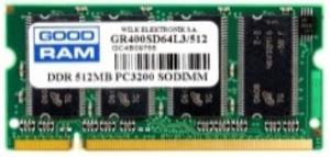 Memorie GOODRAM SODIMM DDR 512MB PC3200