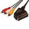 5399128 - SCART-3XRCA M/M + INTR. 2M BLS