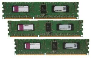 DDR3 12GB (KIT 3*4GB) 1333MHz Reg ECC Single Rank, Kingston KTD-PE313SK3/12G, compatibil Dell PowerEdge