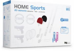 Pachet accesorii Pack Home Sports 20, rachete tenis, crose golf, pistoale, palete + accesorii, Wii, Bigben (BB271775)
