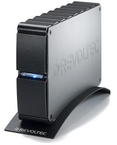 Carcasa 3.5in Revoltec RS047, SATA, USB 2.0, eSATA, aluminium, neagra, externa