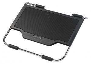 Stand notebook DeepCool 15.4&quot; - aluminiu &amp; otel, 1* fan &amp; blue led, 2* fan (pt. racire suplimentara HDD si CPU)