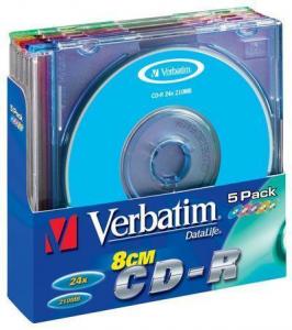 VERBATIM CD-R mini 24x 210MB 8 cm Slimcase