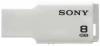 USB 2.0 Stick MicroVault 8GB Sony USM8GM, mini, alb
