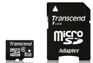 Card memorie TRANSCEND MicroSDHC 8GB class6