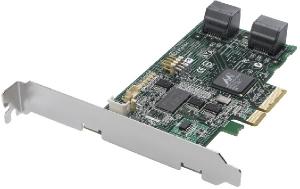 SATA Raid Card Adaptec 1430SA, PCI-E low-profile 4-port SATA I/II, 3GB/s, RAID 0/1/10/JBOD (2240900-R)