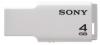 USB 2.0 Stick MicroVault 4GB Sony USM4GM, mini, alb
