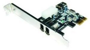 Placa adaptoare firewire 3 porturi 6 pini (1 intern) pe PCI-express 1x,  IEEE 1394A, (7070012) MCab
