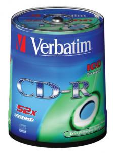 VERBATIM CD-R 48x 700MB EXTRA PROTECTION SURFACE bulk