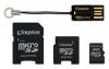 MicroSD 2GB cu 2 adaptoare + USB micro-reader