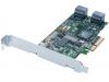 SATA Raid Card Adaptec 1430SA, PCIe x4 low-profile 4x3Gbps SATA I/II, RAID 0/1/10/JBOD, 48bit LBA (2241000-R)