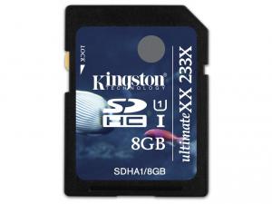 SECURE DIGITAL CARD 8GB SDHC Class 4 Ultimate XX, Kingston SDHA1/8GB