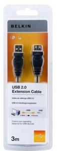 Cablu prelungitor USB (AM-AF) Belkin, 3m, F3U153cp3M