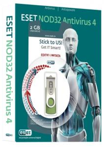 NOD32 ANTIVIRUS 4 + Memory Stick 2GB cadou