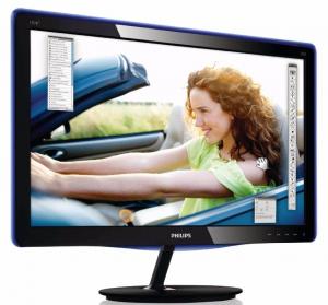 Monitor LED 18.5&quot; 197E3LSU Philips, 1366x768, 5ms, SCR 20mil:1, 250cd, D-Sub/DVI-D, touch control, glossy black