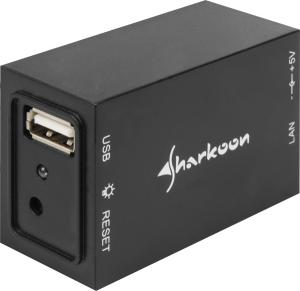 Echipament retea SHARKOON USB Lanport 100 1-Port-USB-Server 1xUSB2.0 1xRJ45 4044951009381