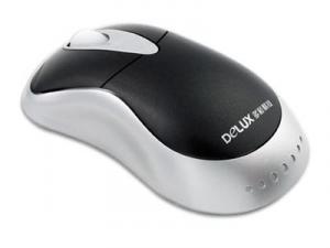 Mouse DELUX Optic DLM-325BP argintiu-negru