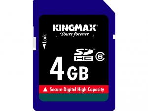 SDHC 4GB Secure Digital Card - SDHC Class 6, Kingmax