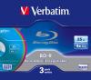 Verbatim bd-r single layer, 4x, 25gb, colour, slim