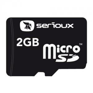 Card microSD 2GB SERIOUX, cu adaptor SD