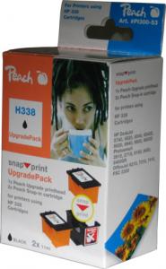 Upgrade PI300-53 cap imprimare + 2 rezerve negru compatibil cu HP 8765 (338)