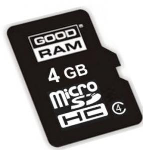 Card memorie GOODRAM MicroSD 4GB + adaptor