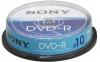 Dvd-r 16x sony 4.7gb, spindle, pachet 10 buc.,