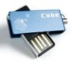 USB 2.0 Flash Drive Cube 4GB, USB 2.0, blue, GOODRAM