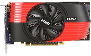 GeForce MSI N550GTX-TI-M2D1GD5/OC (950Mhz), 1GB GDDR5 (4300Mhz, 256bit), PCIex2.0, 2*DVI, mini HDMI