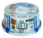 MAXELL DVD-R 16x, 4.7GB, spindle 25 (275520.20)