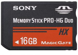 Memory Stick PRO-HG Duo (MS Pro-HG Duo) Sony 16GB, black, MSHX16B