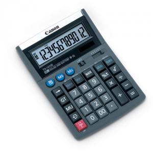Calculator de birou TX-1210E, 12 Digit, Dual Power, Functii taxe si conversii, Canon