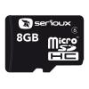 Card microSDHC 8GB SERIOUX, cu adaptor SDHC, class 6