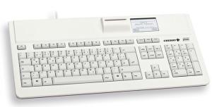 KB Cherry-G87-1504LAZDE-10, USB, include cititor carduri medicale, gri deschis, layout in germana