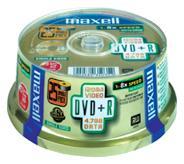 MAXELL DVD+R 16x, 4.7GB spindle 25 (275525.20)