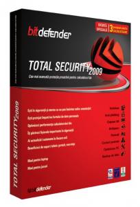 BitDefender Total Security v2009 RENEWAL  - licenta valabila pentru 3 calculatoare doar pentru V2008
