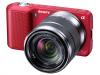 Camera digitala Sony NEX-3KR, 14.2 MP Exmor/APS HD/CMOS/3&quot; LCD/HD movie/7.5cm LCD/Sweep Panorama/ISO200 - 12800/Red