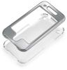 Carcasa de protectie pentru iPhone 3G sid 3GS, reflexe metalice, policarbonat, argintie, Bigben (BB276992)