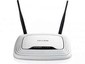 Router Wireless 4 Porturi 300Mbps, 2T2R, 2.4GHz, 802.11n Draft 2.0, 802.11g/b, 4port Switch, 2 antene, TP-LINK TL-WR841N