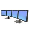 Suport pentru 4xLCD max 17in, negru, Ergotron Quad LCD Stand Horizontal seria DS100 (33-325-200)