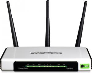Router Wireless 4 Porturi 300Mbps, 3T3R, 2.4GHz, 802.11n Draft 2.0, 802.11g/b, 4port Switch, 2 antene, TP-LINK TL-WR940N