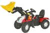 Tractor cu pedale si copii rolly toys 046317 alb rosu