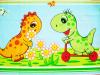 Lenjerie MyKids Dino Verde 4 Piese 120x60