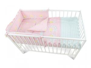 Lenjerie MyKids Teddy Steluta Roz 4 Piese 120x60