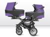 Carucior Pentru Gemeni BABY ACTIVE Twinni Mov 3 In 1