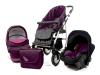 Carucior copii 3 in 1 mykids germany visiniu