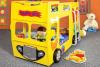 Patut tineret pentru copii plastiko happy bus galben