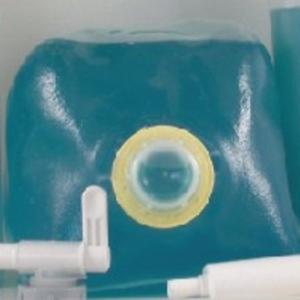 Ultrasound gel contact cubitainer